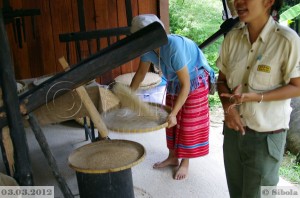 Riisi ja aganate eraldamine